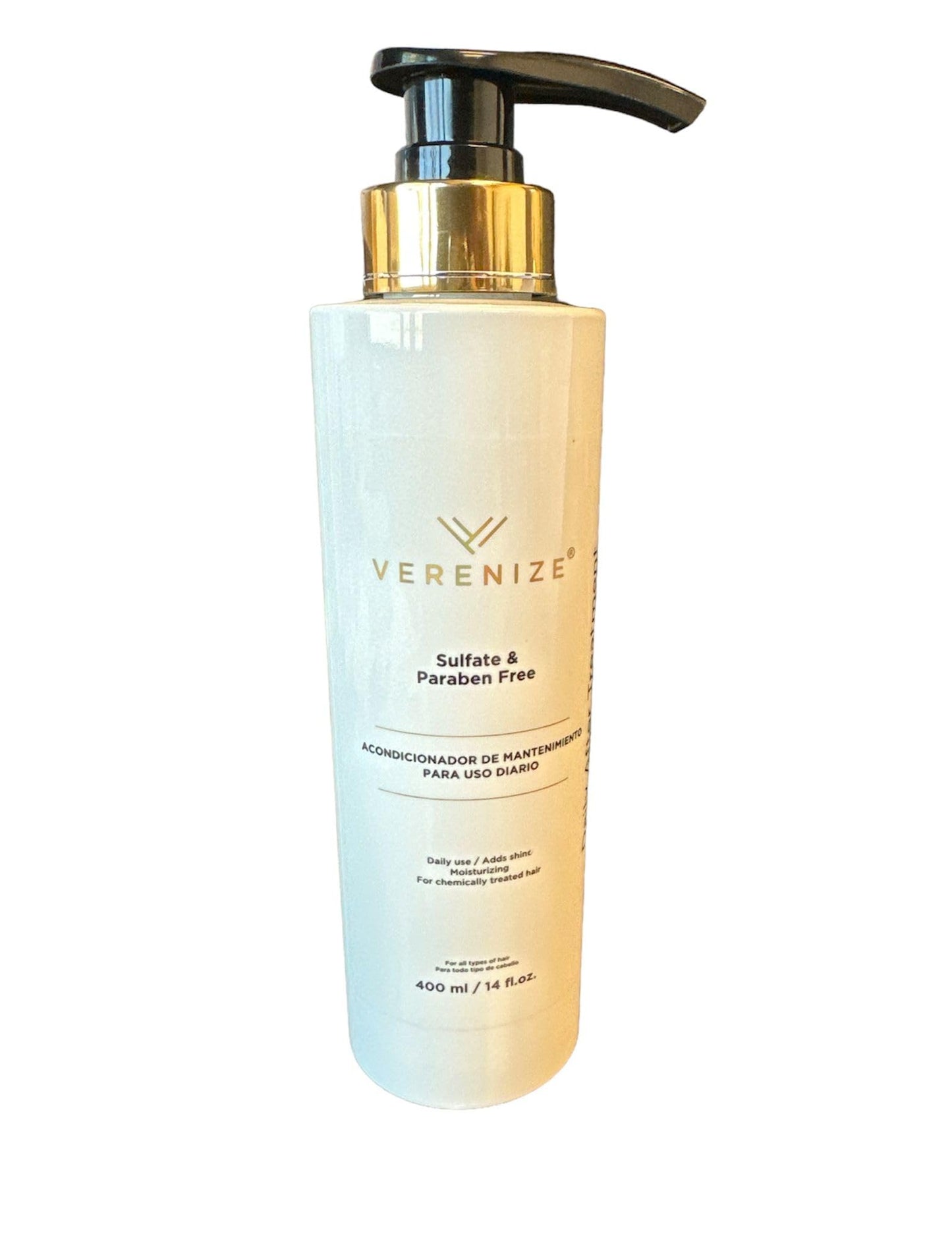 VERENIZE Sulfate free Shampoo & Conditioner (Set), 14 Fl Oz (Pack of 1), White