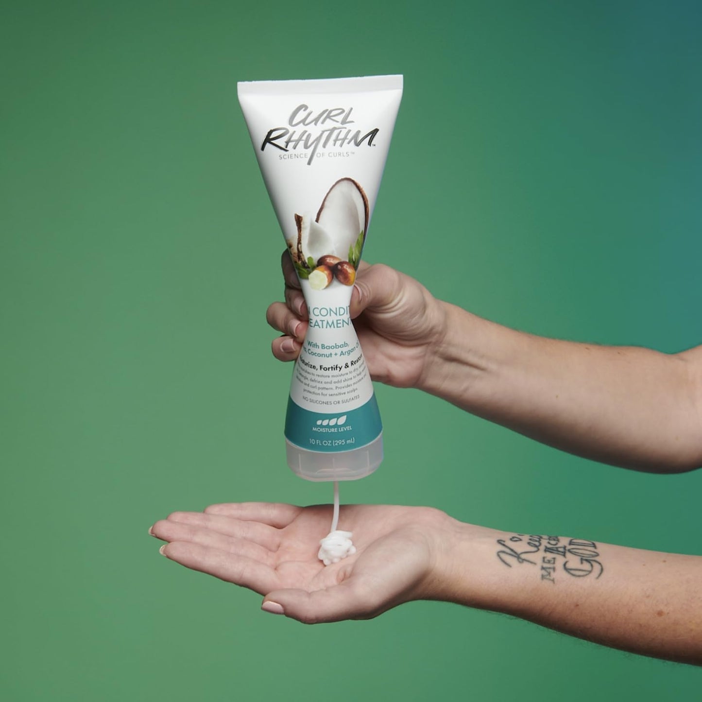 Curl Rhythm Leave-in Conditioner Treatment - Leave-in Conditioner for Curly Hair - Hair Moisturizer with Shea, Coconut, and Argan Oil - 2 pc