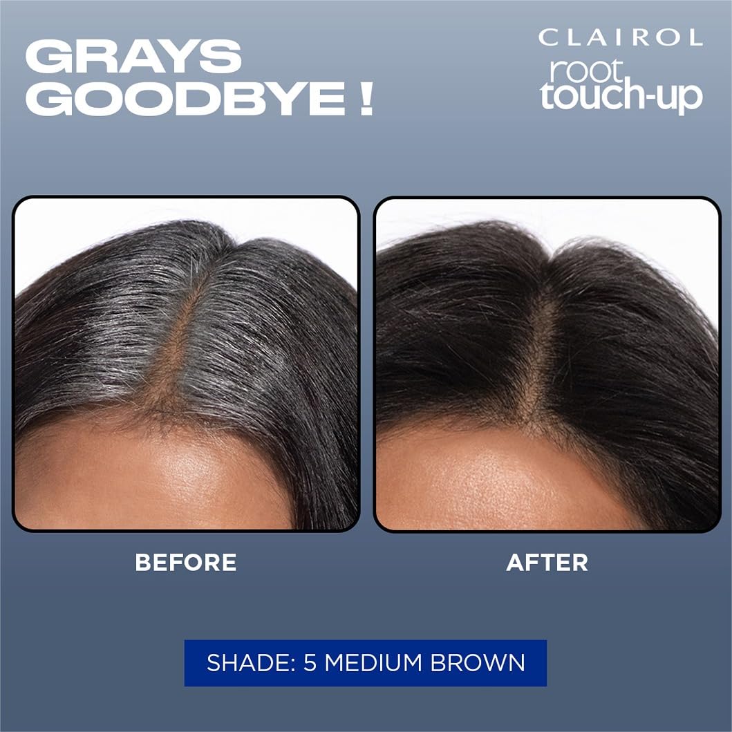 Clairol Root Touch-Up by Nice'n Easy Permanent Hair Dye, 6.5A Lightest Cool Brown Hair Color | 100% Gray Coverage | Easy Brush Application | Matches