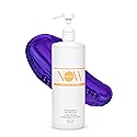 NOW BEAUTY Nourishing No Yellow Violet Shampoo - Purple Shampoo for Blonde Color-Treated Hair - Removes Brassiness - Hydrate - Vegan - Color safe