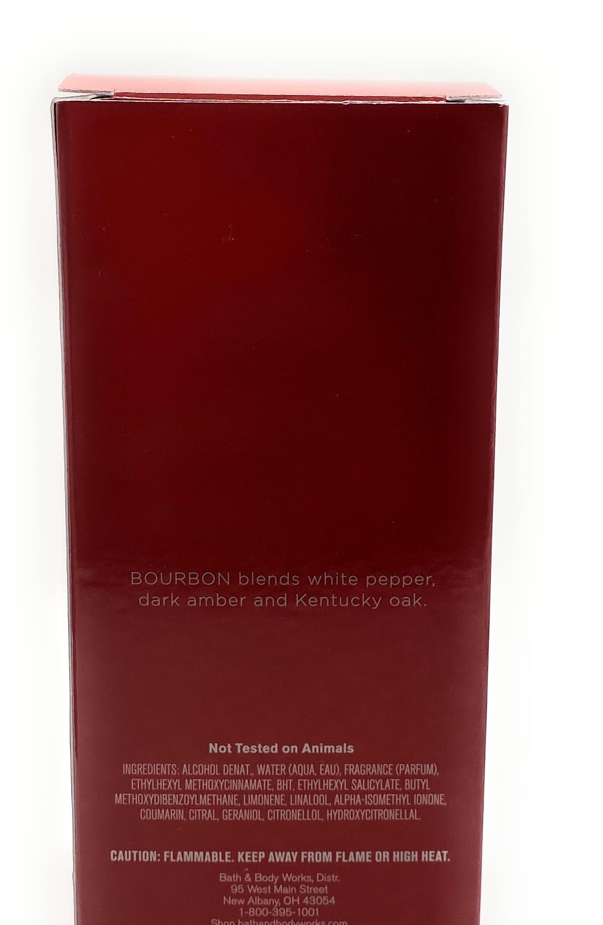 Bath and Body Works Bourbon Men's Fragrance 3.4 Ounces Cologne Spray