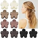 ATODEN Small Flower Hair Accessories: 10Pcs Daisy Claw Clips - 1.6" Matte Tiny Jaw Clips for Thick, Medium and Thin Hair - Cute for Women and Girls