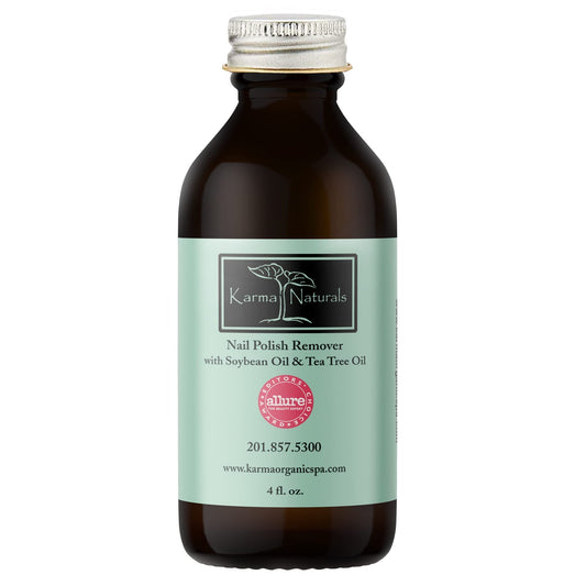 Karma Organic Nail Polish Remover with Soybean Oil and Tea Tree Oil- Non Toxic, Vegan, Cruelty Free, Acetone Free - Nails Strengthener for Fingernails Beauty & Personal Care karma organic