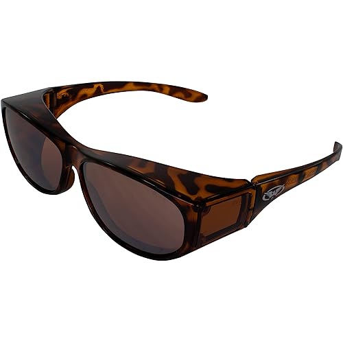 Global Vision Escort Demi Fit Over Sunglasses ANZI Z87.1+ Safety Compliant Driving Mirror Lenses