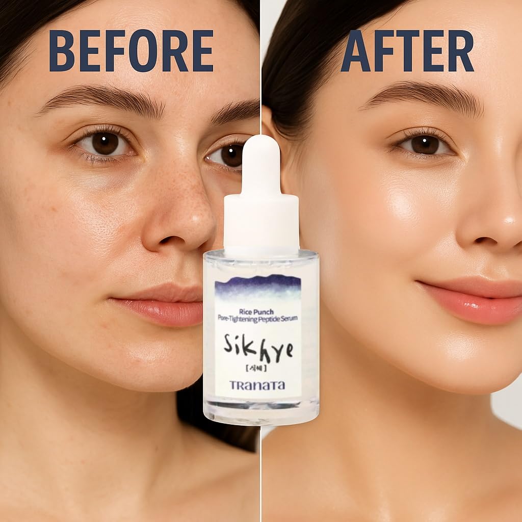 Tranata Rice Lipids Peptide Serum - UK Vegan Society Certified, 80% Rice Extract for Glass Skin Glow, Niacinamide & Adenosine High-Nutrition Barrier Beauty & Personal Care TRANATA