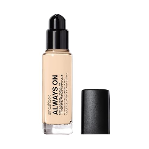 Smashbox Always On Skin-Balancing Foundation | Medium-To-Full Coverage Foundation | Hyaluronic Acid with a Natural-Looking, Second-Skin Finish, 1 Fl Oz, F20N