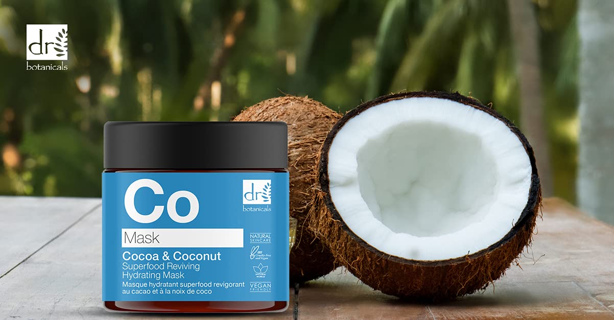 Dr Botanicals Natural Skincare Cocoa & Coconut Superfood Reviving Hydrating Mask 60ml/2.02 Fl Oz