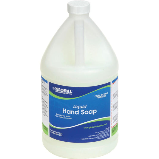 Global Industrial General Purpose Liquid Hand Soap, Fresh Orchard Scent, 1 Gallon Bottle, 4/Bottles, Commercial & Industrial Moisturizing Liquid Hand Beauty & Personal Care Global Industrial