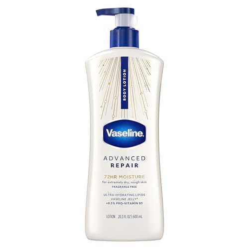Vaseline Advanced Repair Body Lotion Advanced Repair Unscented for Dry Skin Lotion Made with Ultra-Hydrating Lipids and Vaseline Jelly That Repairs