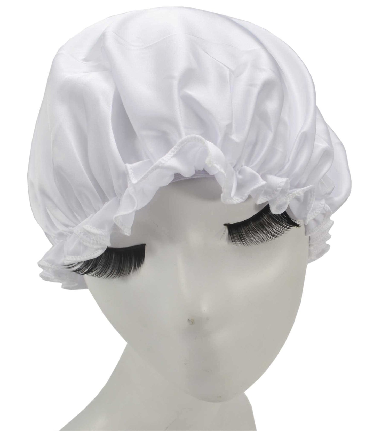 Mozentea Pure Silk Night Sleep Cap Sleeping Cap Hat YM01 (White) Beauty and Personal Care Mozentea