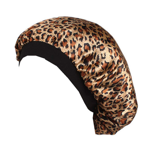 Qhome Luxury Wide Band Satin Bonnet Cap Comfortable Night Sleep Hat Hair Loss Cap Beauty and Personal Care Qhome cap