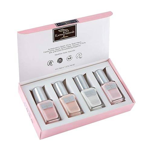 karma organic Beautiful Natural Nail Polish Set- Non-Toxic Nail Art, Vegan and Cruelty-Free Nail Paint Beauty & Personal Care karma organic