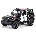 KiNSMART - Jeep Wrangler Rubicon Off Road 4x4 5 inch 1:34 Scale Die Cast Model Replica Toy Car (Rescue Police)