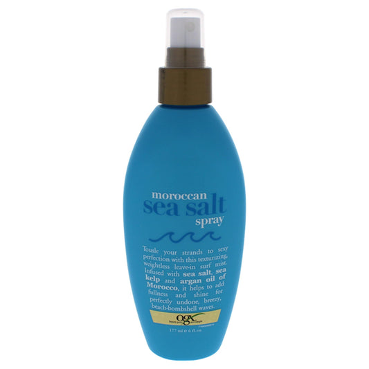 OGX Argan Oil of Morocco Hair-Texturizing Sea Salt Spray, Curl-Defining Leave-In Hair Styling Mist for Tousled Beach Waves and Textured Hold