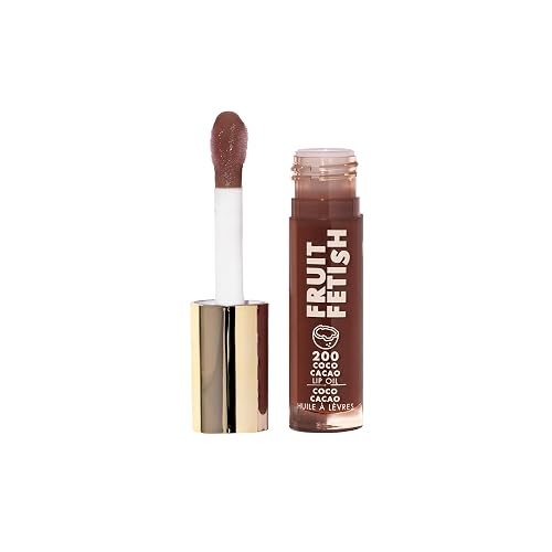 Milani Fruit Fetish Lip Oil, Tinted Lip Gloss & Hydrating Lip Oil Treatment, Moisturizing Non Sticky Clear Shine, High Shine Lip Balm for Dry Lips