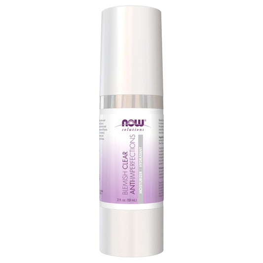 NOW Foods Solutions, Blemish Clear Moisturizer, Improves Appearance With Skin Texture and Tone With Light-Weight Hydration, 2-Ounce