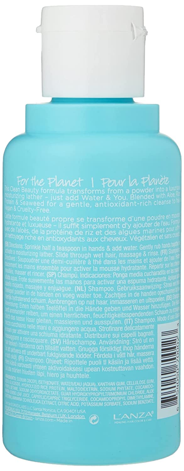 L'ANZA T.R.U.E. Clean Sustainable Shampoo - Rich with Aloe Vera and Rice Protein, Color Safe Daily Hair Care, Fragrance-Free, for Fresh Clean Hair (2