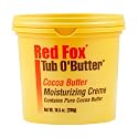 Red Fox Tub O'Butter Cocoa Butter, Moisturizing Creme, 12 Ounce (Pack of 4)
