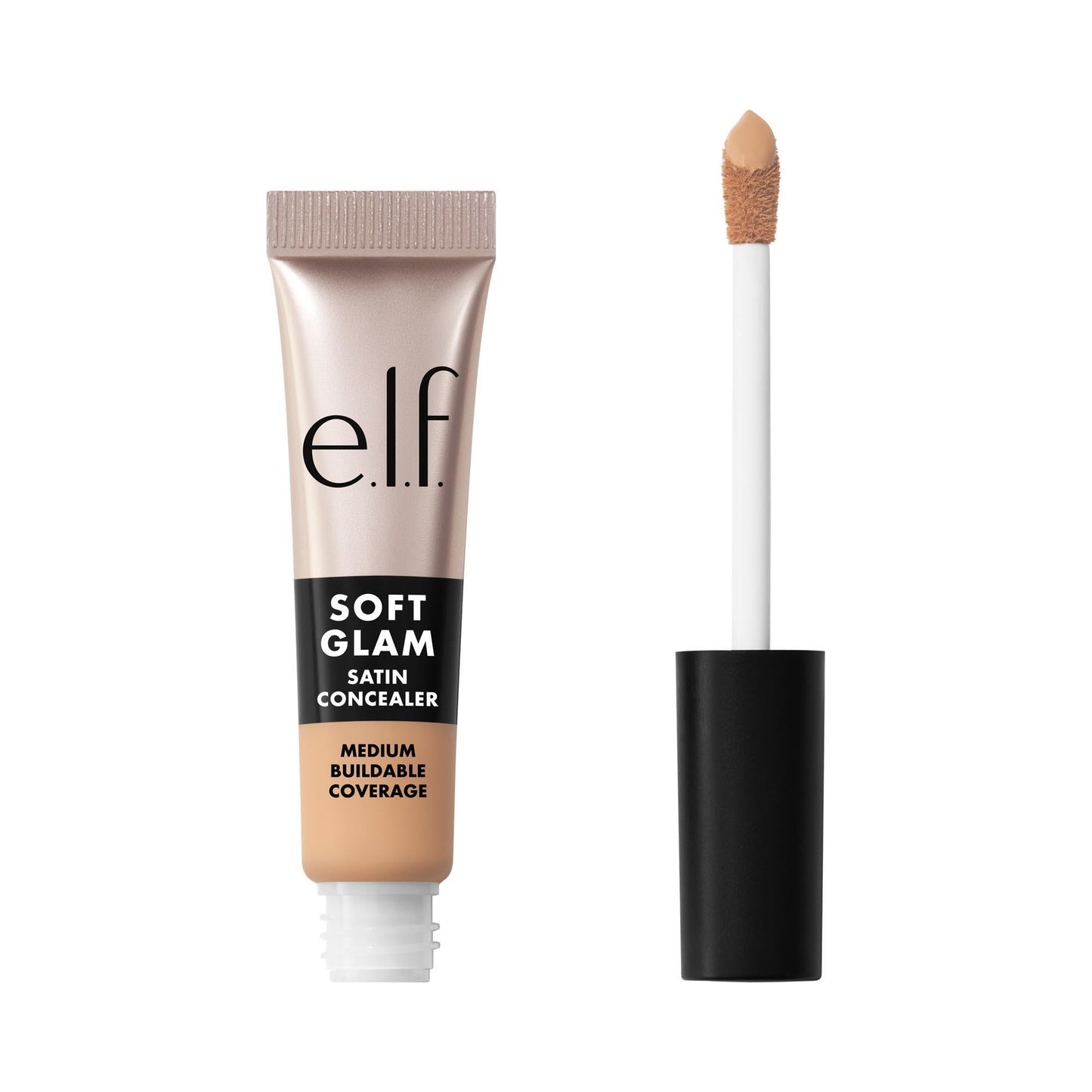 e.l.f. Soft Glam Satin Concealer, Medium Coverage For Blemishes & Under-Eye, Crease-Resistant, Long Lasting, Vegan & Cruelty-Free, 23 Light Cool