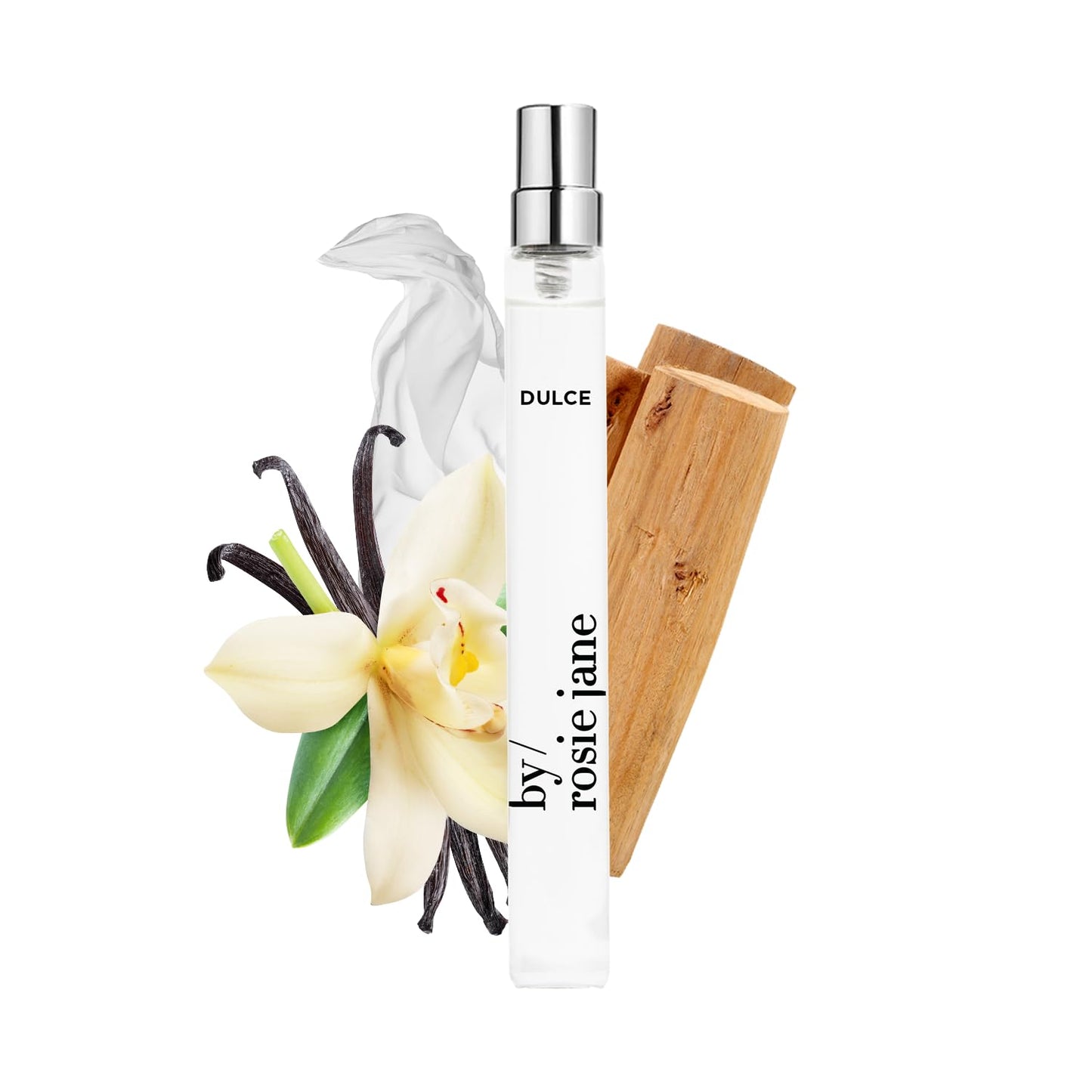 By Rosie Jane Travel Eau De Parfum Spray (Dulce) - Vanilla Perfume for Women - Clean, Non-Toxic Body Mist with Notes of Sweet Brown Sugar & Warm