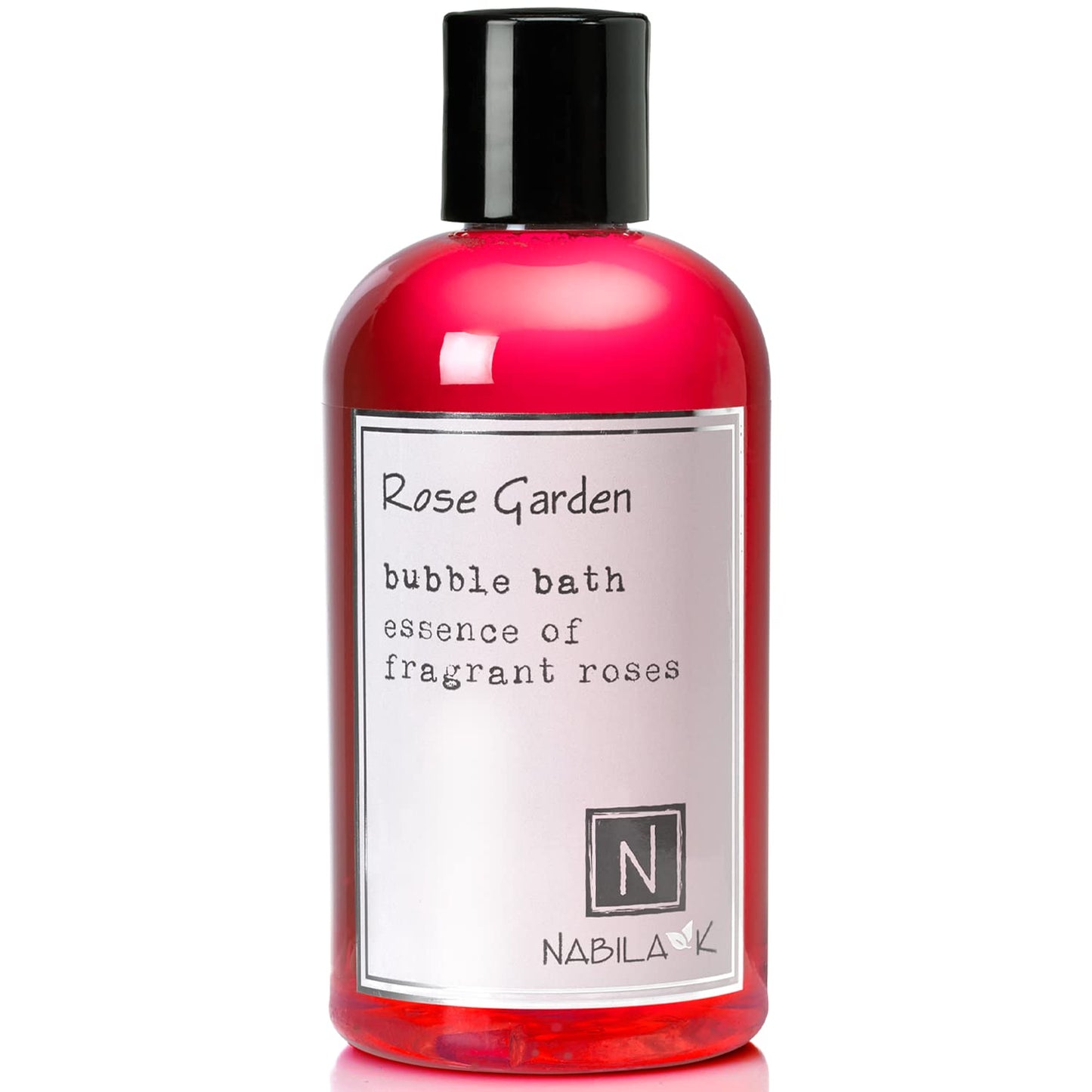 Rose Garden Bubble Bath by Nabila K - Essential Oils with Natural Ingredients for Sensitive Skin, Tear-Free, Gentle, Moisturizing - Luxury for Women