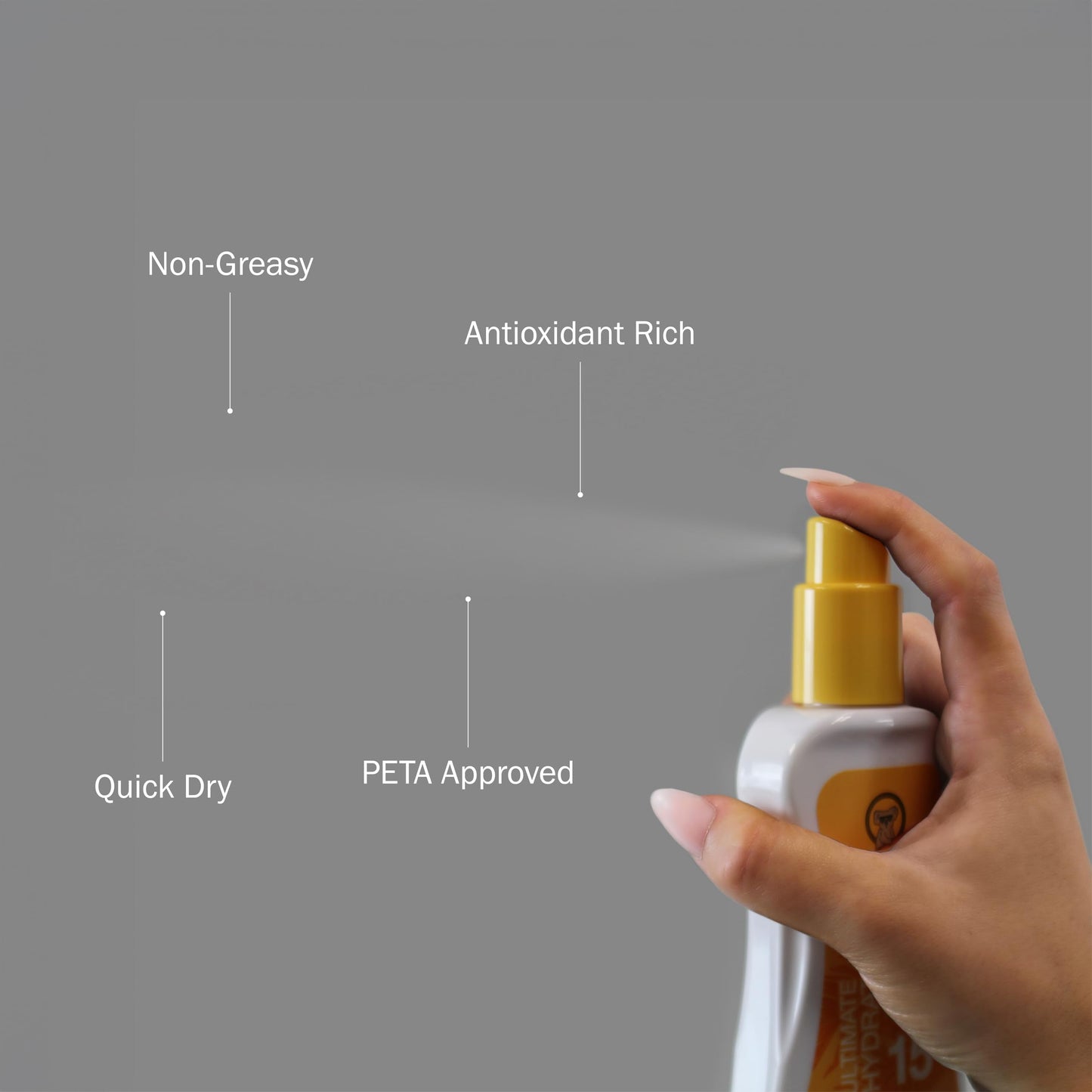 Australian Gold Spray Gel Sunscreen, Hydrate Skin, Broad Spectrum, Water Resistant, Non-Greasy, Oxybenzone Free, Cruelty Free, SPF 15, Moisturize-Max
