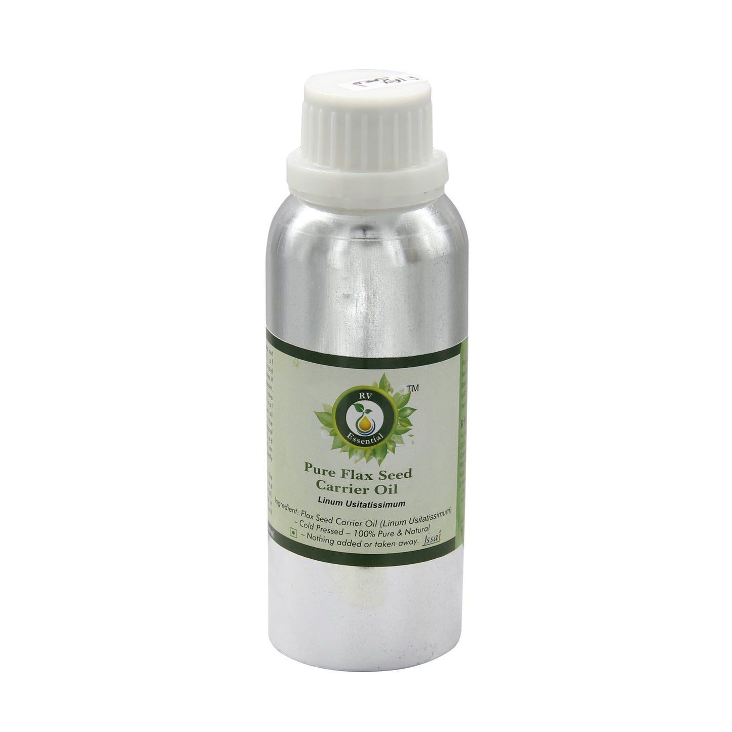 R V Essential Pure Flax Seed Carrier Oil 1250ml (42oz)- Linum Usitatissimum (100% Pure and Natural Cold Pressed) Beauty and Personal Care R V Essential