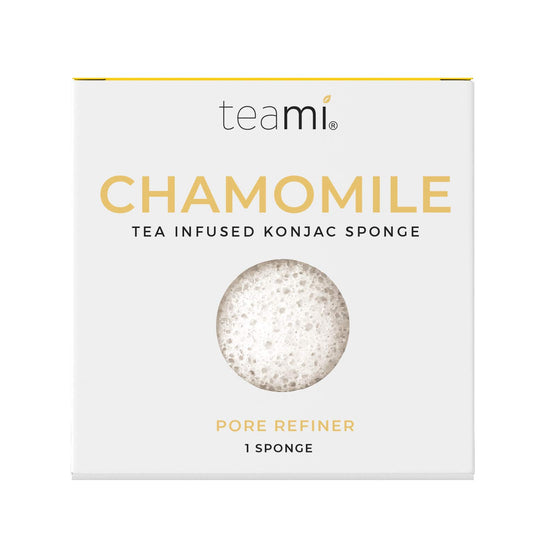 Teami Exfoliating Konjac Facial Sponge - Cleansing Pore Refining Face Sponges (Chamomile) Beauty and Personal Care Teami