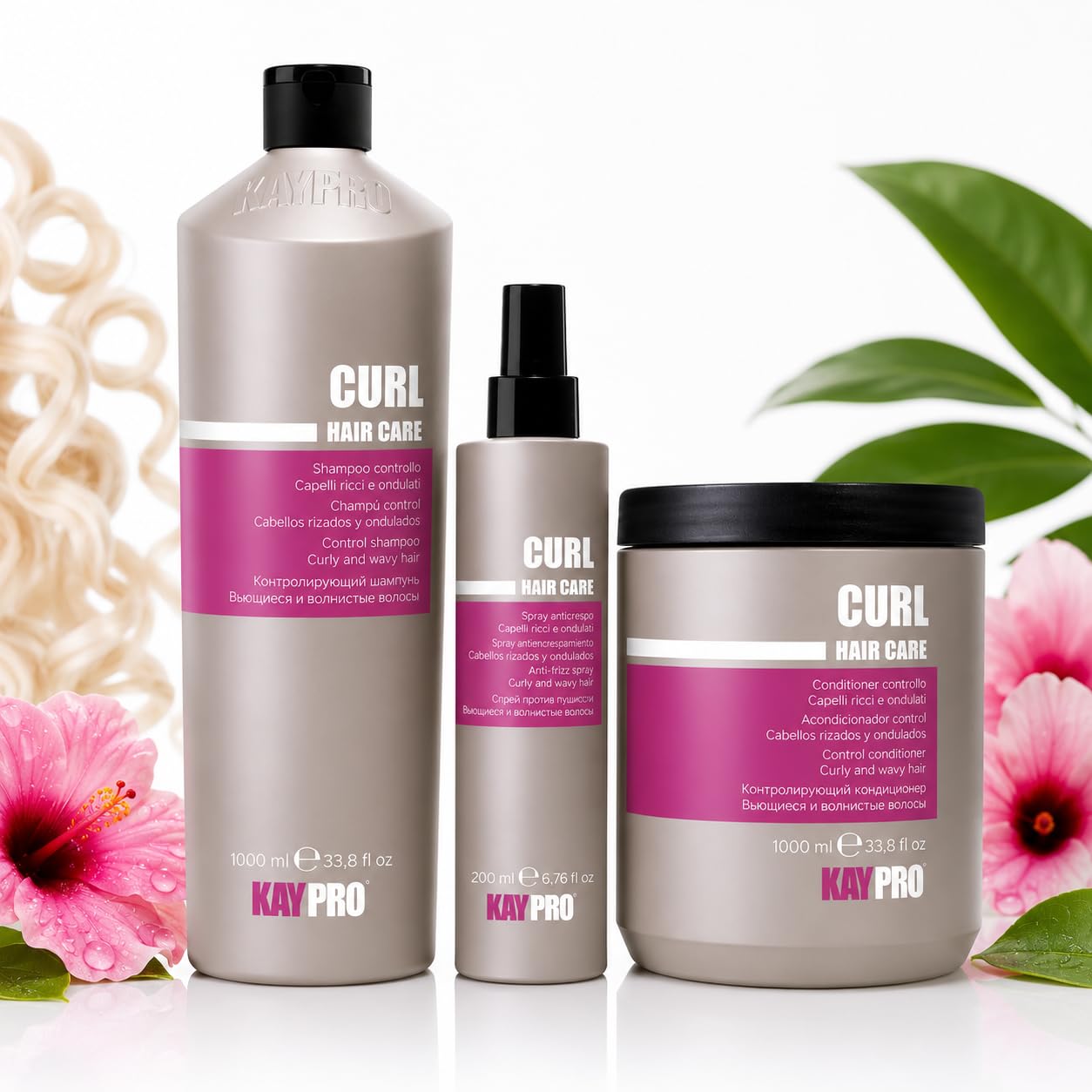KAYPRO CURL - Curly and Wavy Hair - BIG SET, Clear