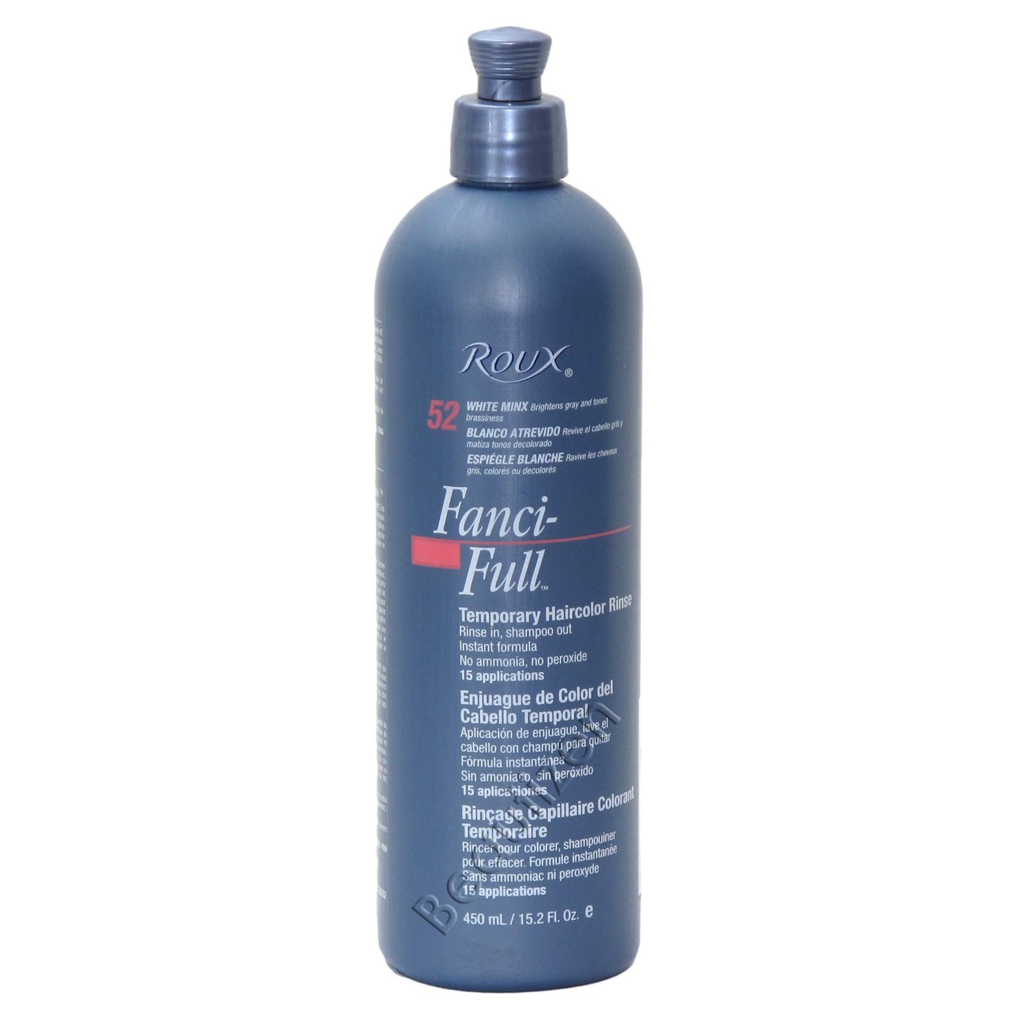 Roux Fanci-Full Rinse #52 White Minx 15.2 Ounce (449ml) (2 Pack)