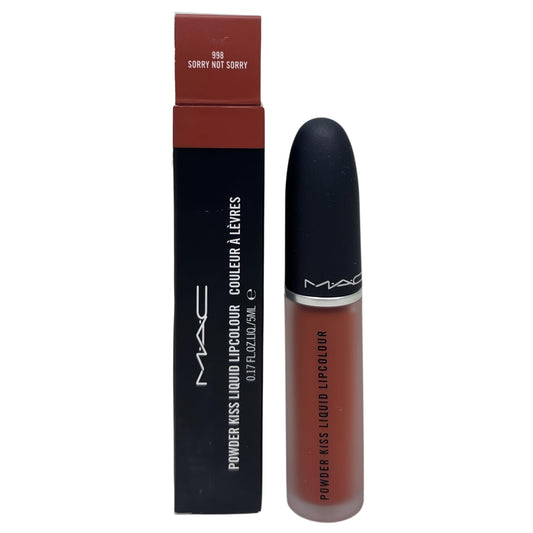 M·A·C Cosmetics Powder Kiss Liquid Lipcolour - 998 Sorry Not Sorry (0.17 fl oz / 5 mL)