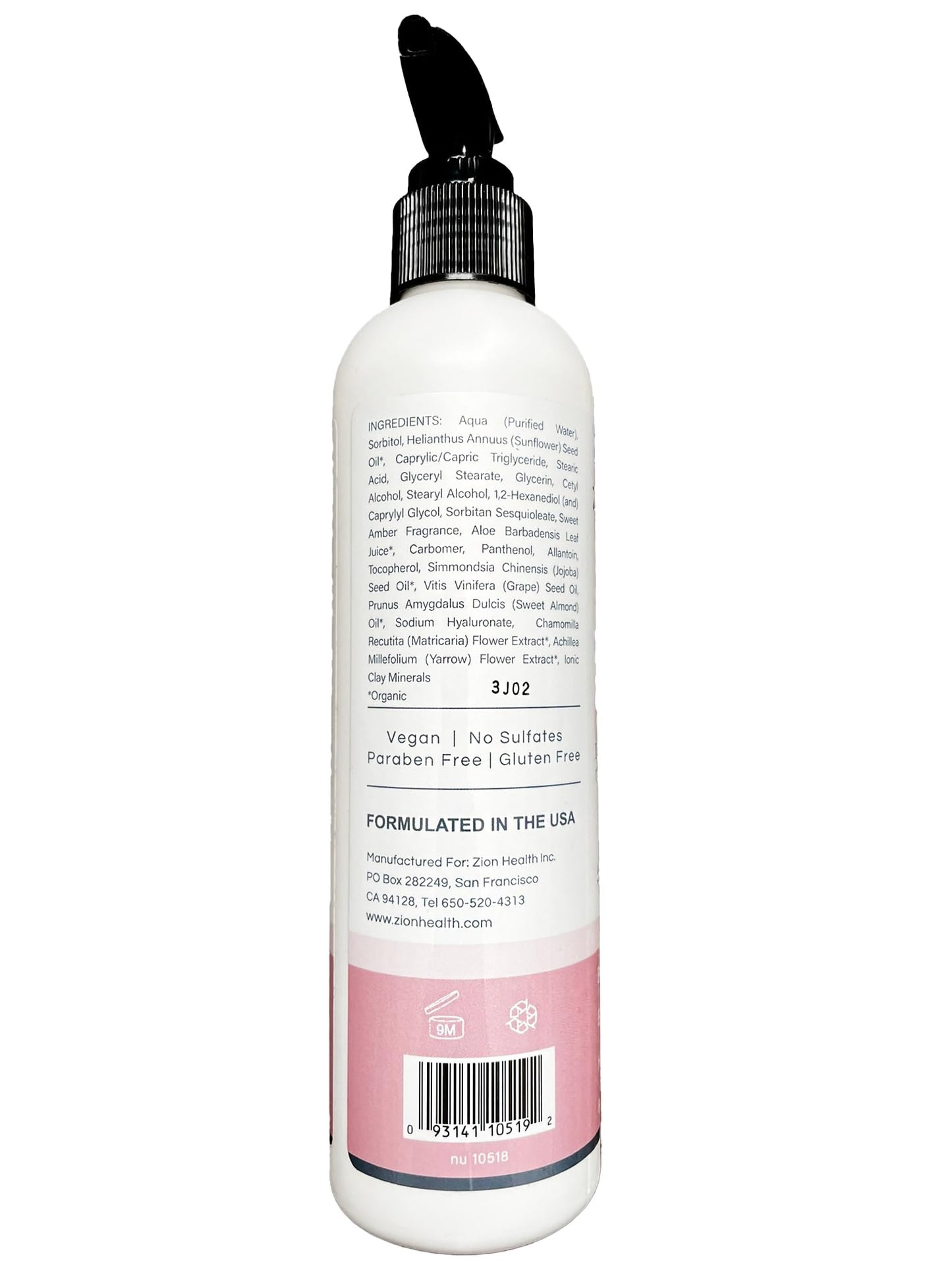 Zion Health Mineral Moisture Daily Lotion- Sweet Amber 8 fl. oz. Lotion