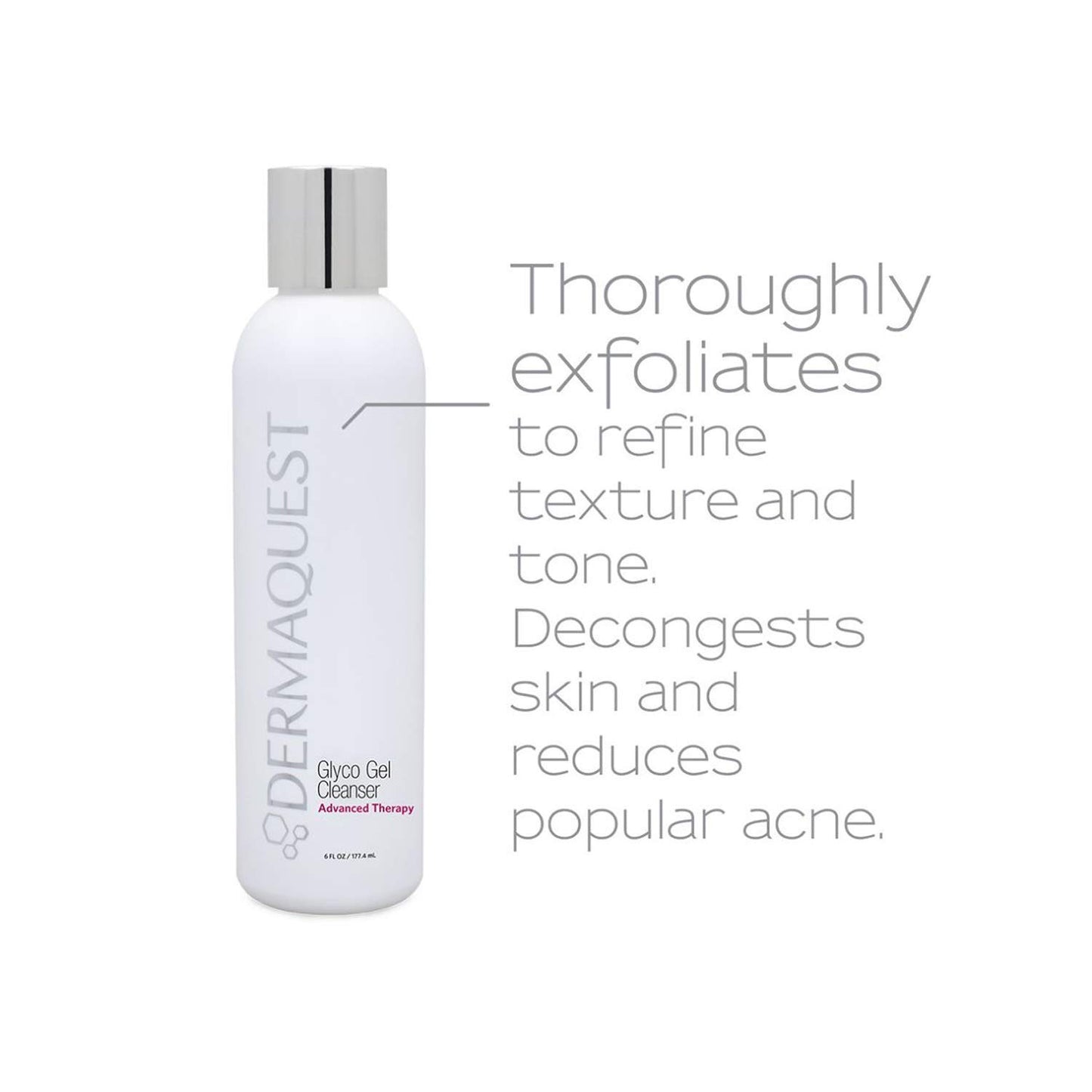 DermaQuest Advanced Therapy Foaming Glyco Gel Based Cleanser with 15% Glycolic Acid & Lactic Acid - Deep Cleansing Daily Face Wash for Oily Skin