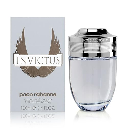 Paco Rabanne Invictus After Shave Lotion For Men - Lightly Perfumes The Skin - Notes Of Morning Freshness And Animal Sensuality - Eliminates Razor