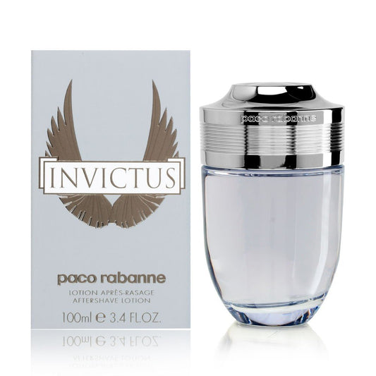 Paco Rabanne Invictus After Shave Lotion For Men - Lightly Perfumes The Skin - Notes Of Morning Freshness And Animal Sensuality - Eliminates Razor