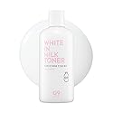 G9SKIN White in Milk Toner - Hydrating & Brightening Facial Toner with Milk Protein and Niacinamide for Soft and Radiant Skin, 300ml / 10.14 Fl.Oz
