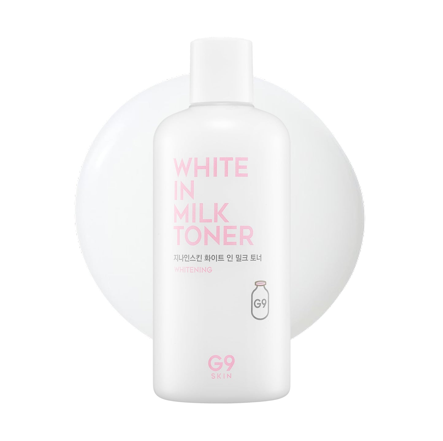 G9SKIN White in Milk Toner - Hydrating & Brightening Facial Toner with Milk Protein and Niacinamide for Soft and Radiant Skin, 300ml / 10.14 Fl.Oz