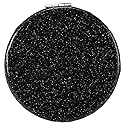 mpowtech Pocket Compact Mirror for Men and Women, Small Purse Mirror With Glitter, Portable Travel Makeup Mini 2-Sided 1x/2x Magnifying Folding