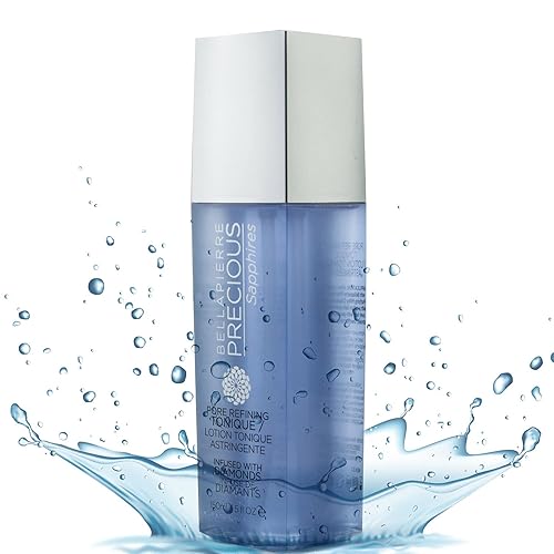 Bellapierre Precious Sapphires Diamond-Infused Pore Refining Tonique | All Natural Toner Gently Removes Makeup & Residue | Chamomile, Honey,