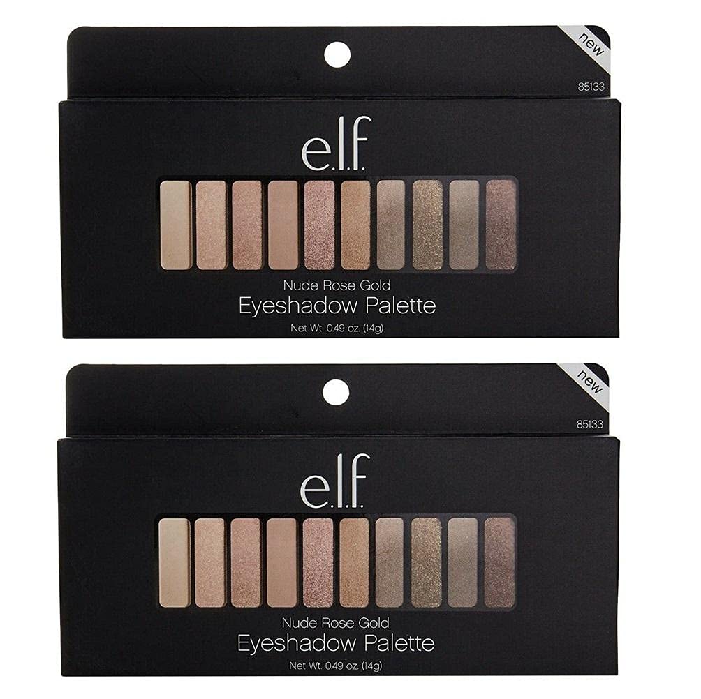 Pack of 2 e.l.f. Nude Rose Gold Eyeshadow Palette, 85133