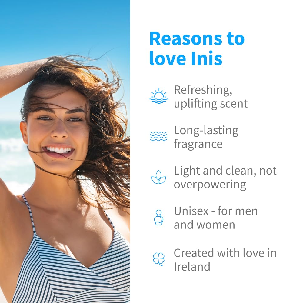 Inis the Energy of the Sea Cologne Spray - Unisex Perfume for Women and Men - Clean, Fresh, Ocean Cologne - 3.3 Fl Oz