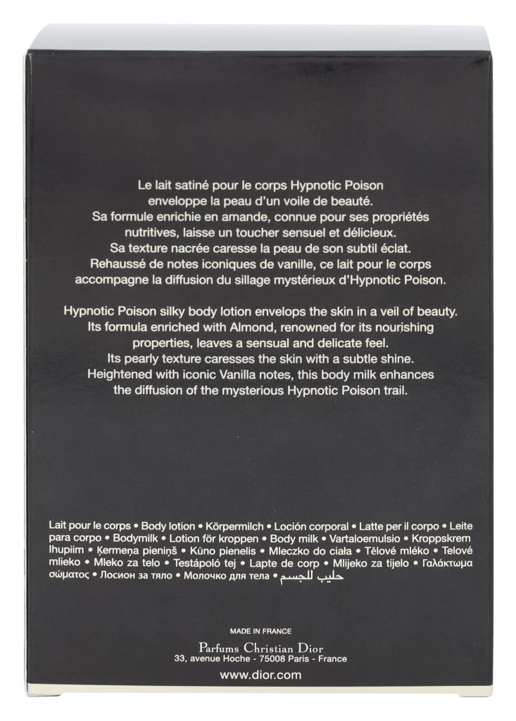 Christian Dior Hypnotic Poison Silky Body Lotion, 6.8 Ounce