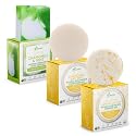 Solid Rice Protein Shampoo, Conditioner and Body Wash Bundle | Shampoo, Conditioner & Wash Bars For Hair and Body w/All Natural Plant Based Essential