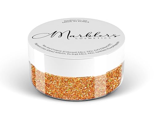 MARBLERS Holographic Face & Body Glitter [Holo Juicy Pop] 0.18oz (5g) | Fine | Non-Toxic | Cruelty-Free | Festival, Rave & Party Makeup | Eye, Hair