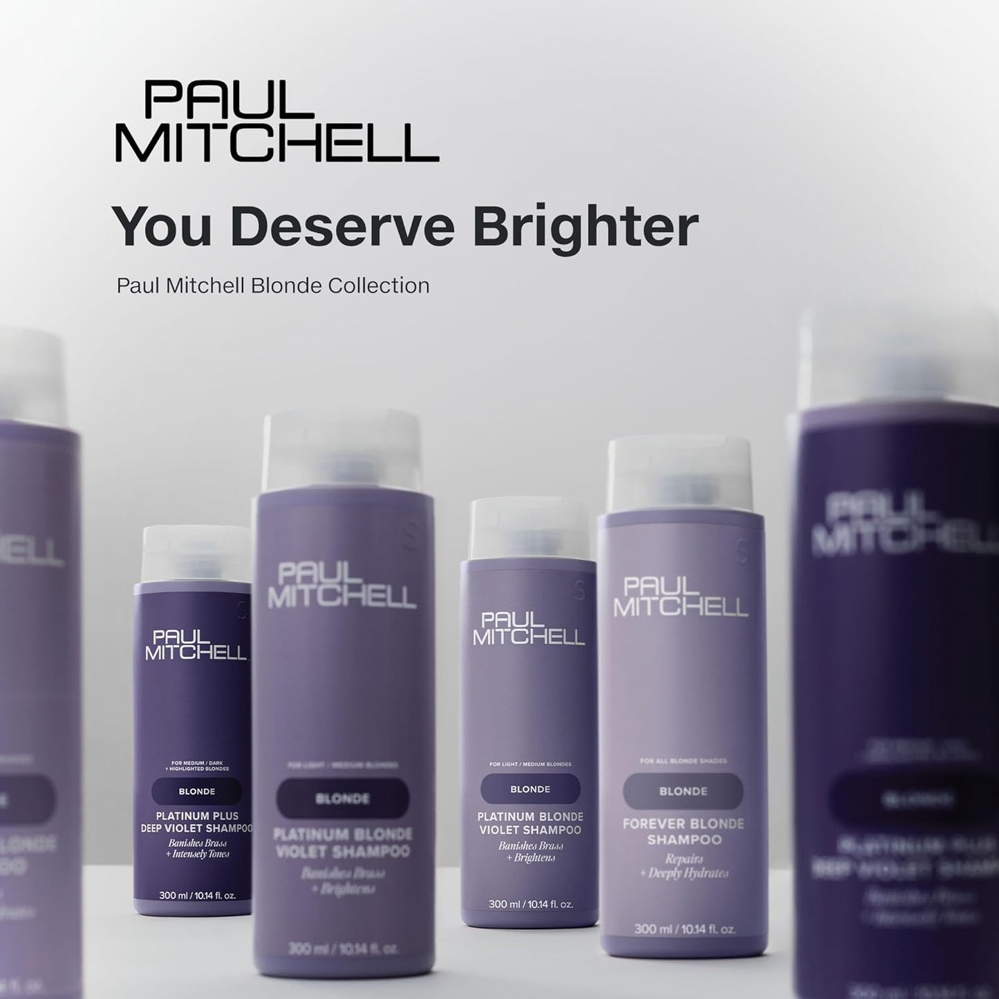 Paul Mitchell Platinum Blonde Gift Set, Purple Shampoo + Conditioner, For Brassy Hair