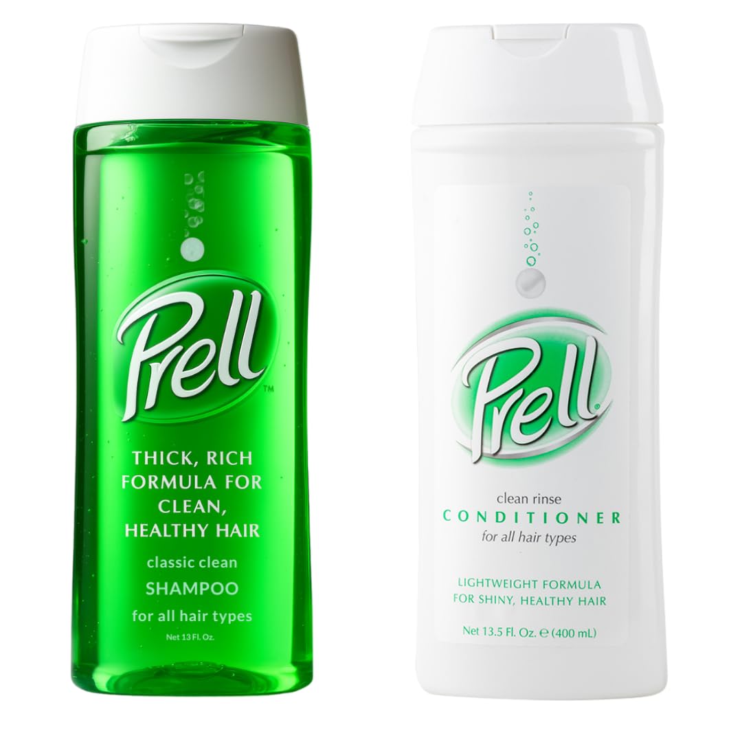 Prell 2-in-1 Shampoo & Conditioner - Classic Clean Deep Cleansing & Lightweight Conditioning for Shiny Healthy Hair | 13.5 oz