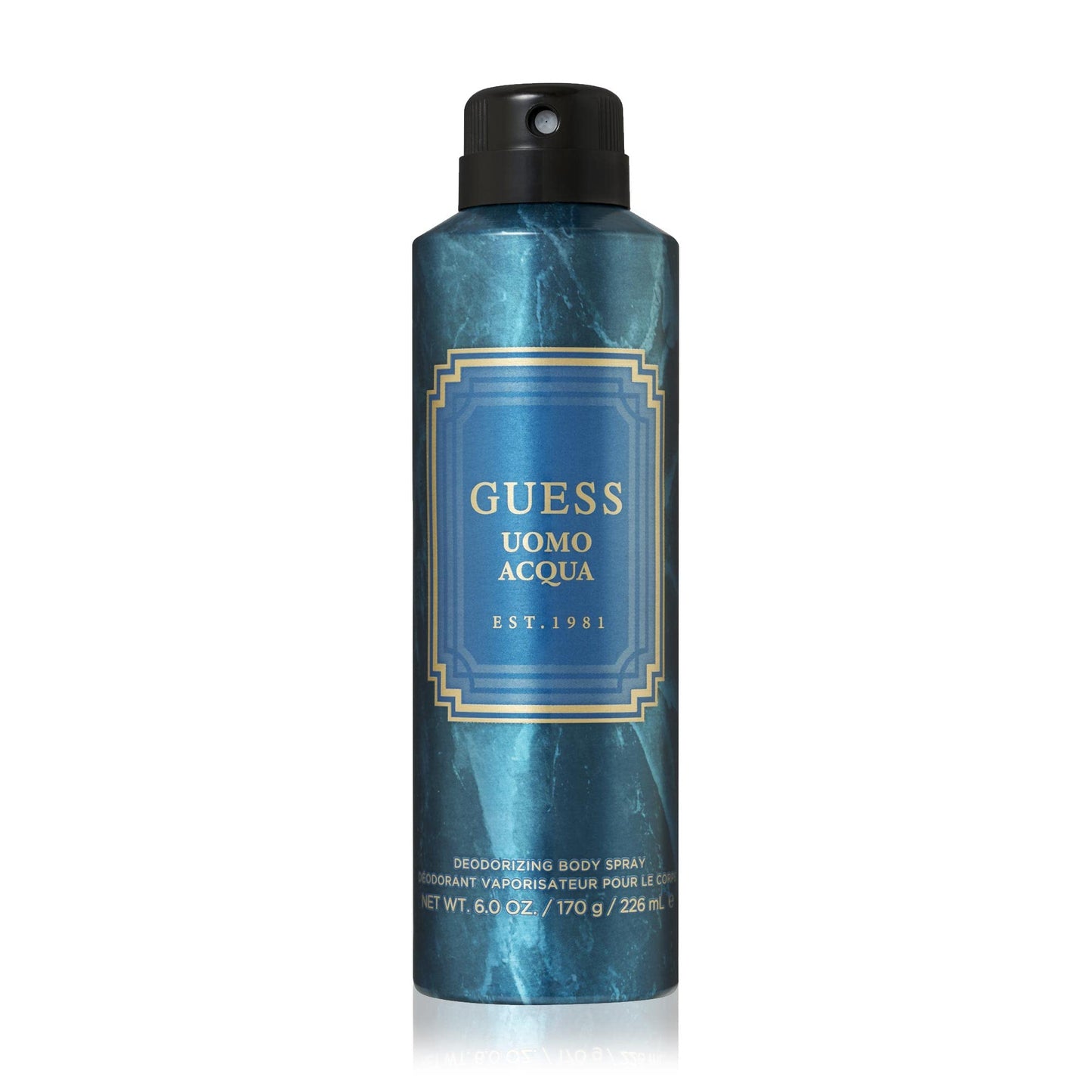 Guess Uomo Acqua Deodorizing Body Spray For Men, 6.0 Oz.