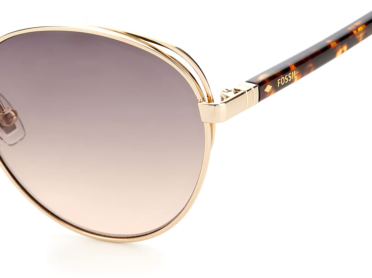 Fossil womens Fossil Female Style Fos 2107/G/S Sunglasses, Gold, 54mm 18mm US