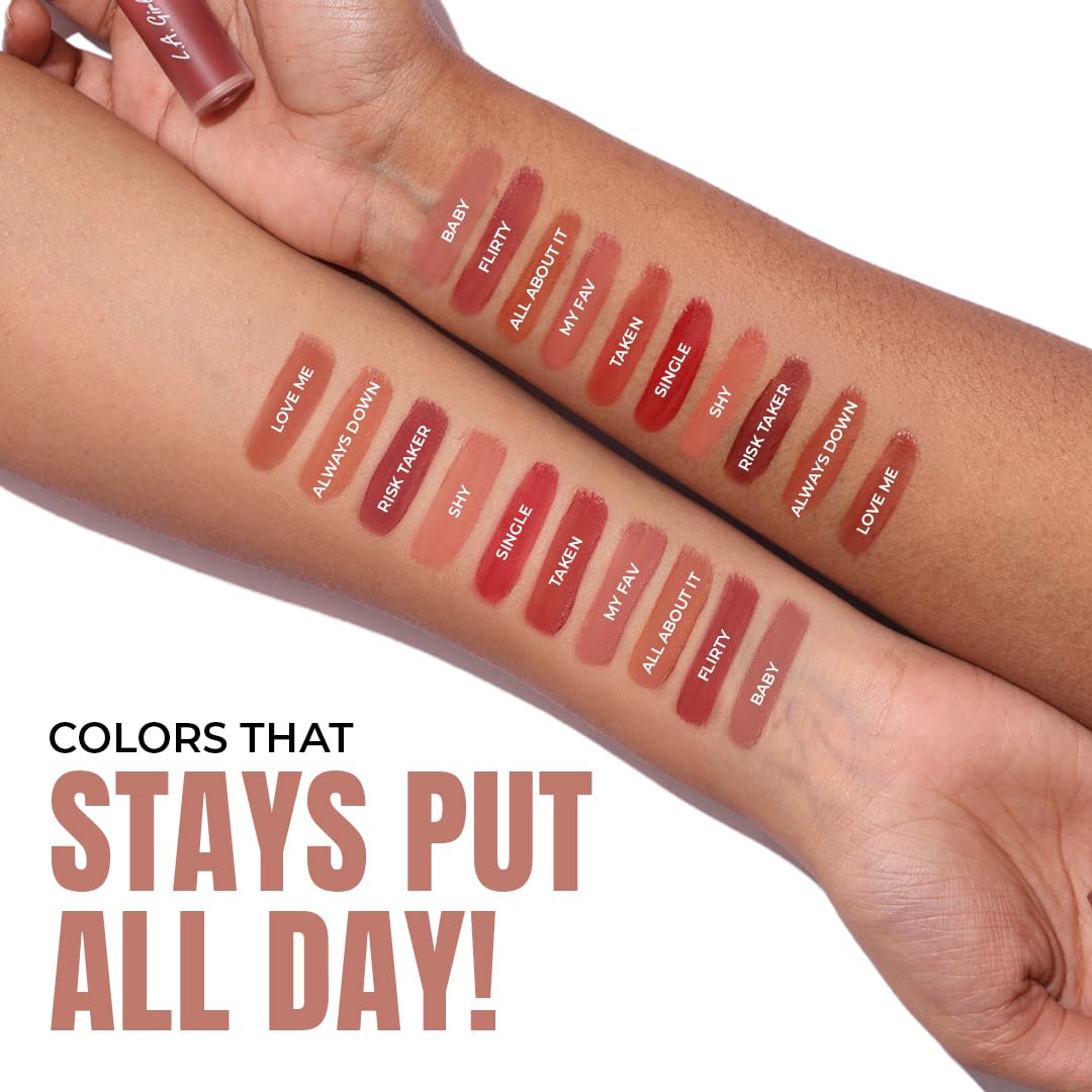 L.A. Girl Lip Haze Soft Matte Lip Color, Baby GLC762