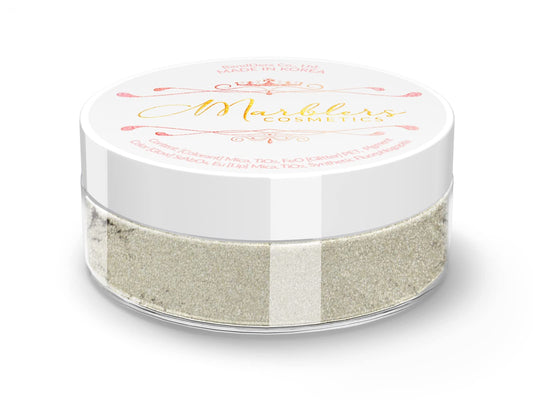 MARBLERS Fine Natural Mica Powder [Beige Gray] 0.11oz (3g) | Highly Pigmented | Non-Toxic, Vegan, Cruelty-Free | Eyeshadow, Body Butter, Nail Polish